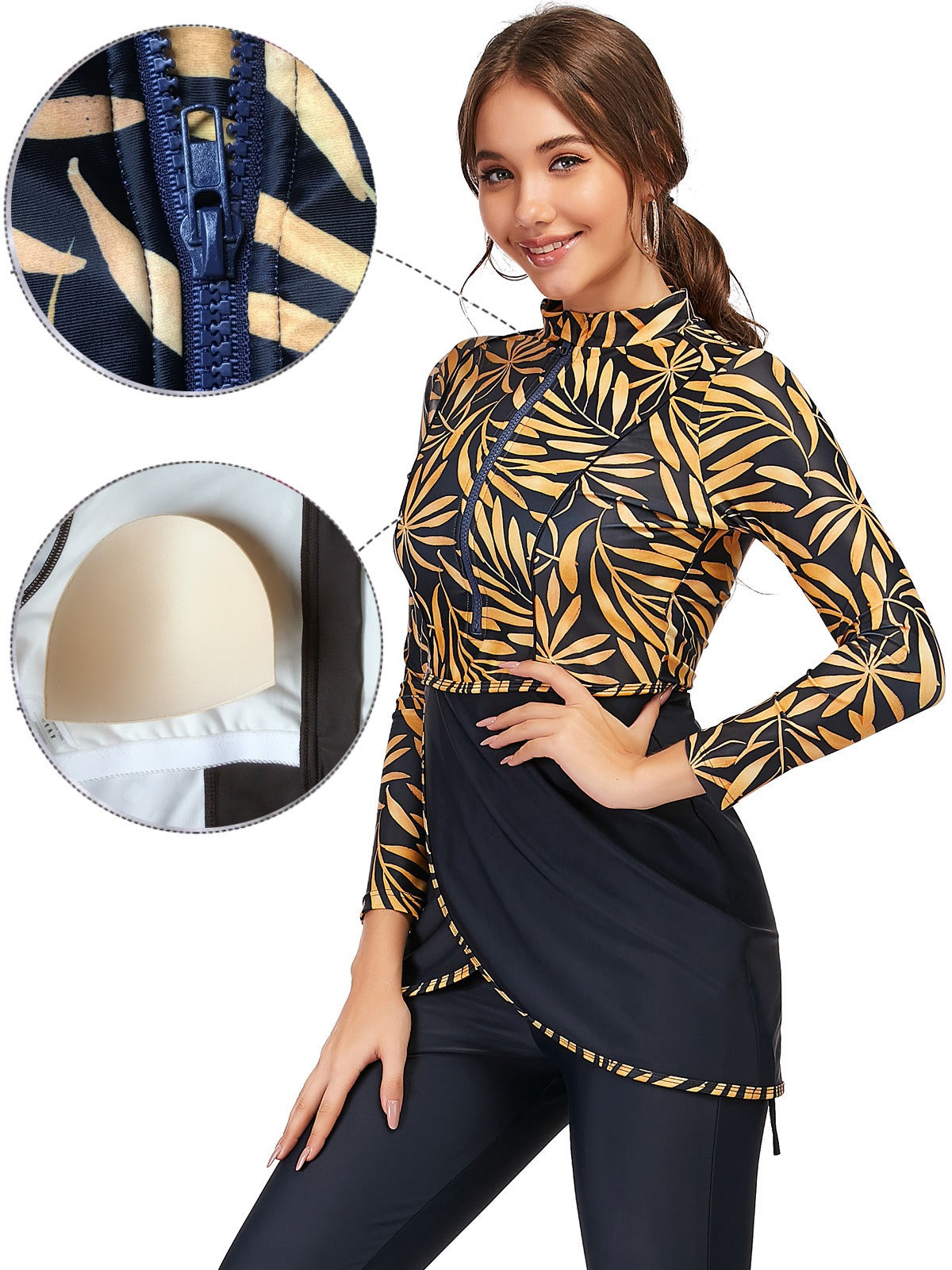 Muslim Swimsuit - Long Sleeve Long Pants