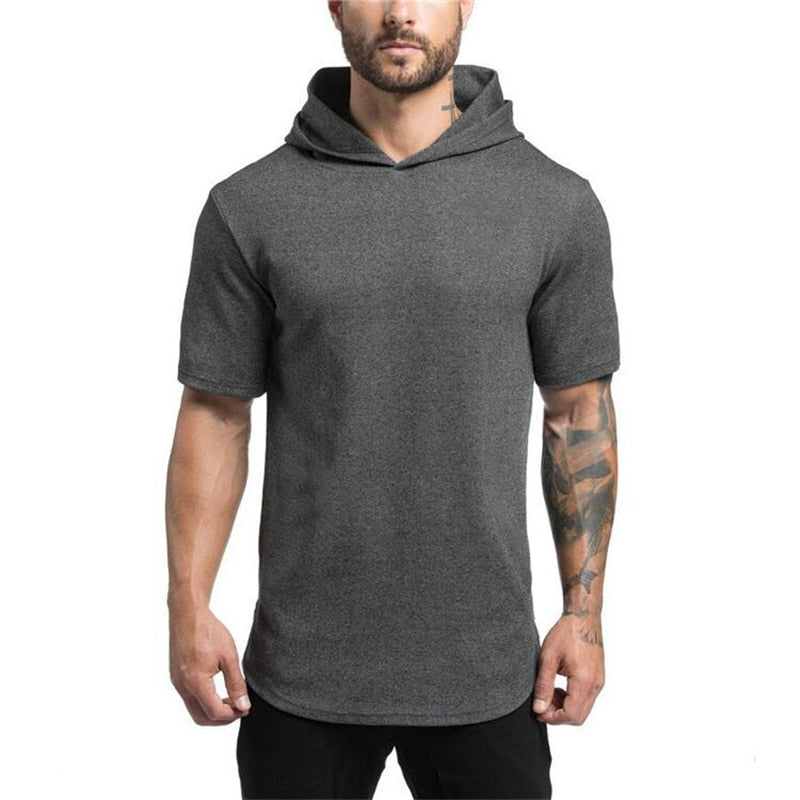 Hoodies Men Gyms T Shirt