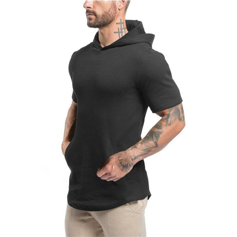 Hoodies Men Gyms T Shirt