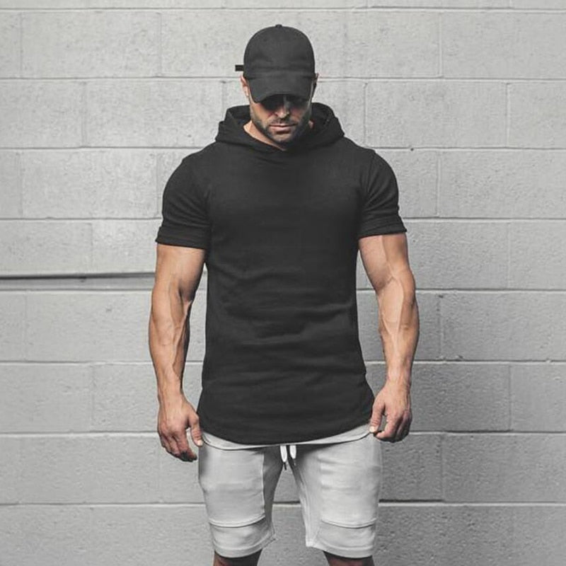 Hoodies Men Gyms T Shirt
